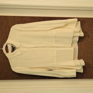 Etcetera Cream Silk Blouse with lace inset inside